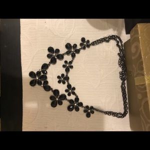 Flower statement necklace